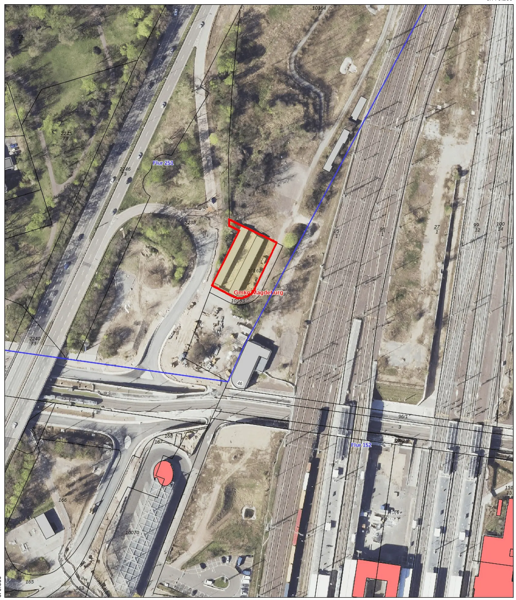 Konrad-Adenauer-Platz: Lageplan, Ausschnitt