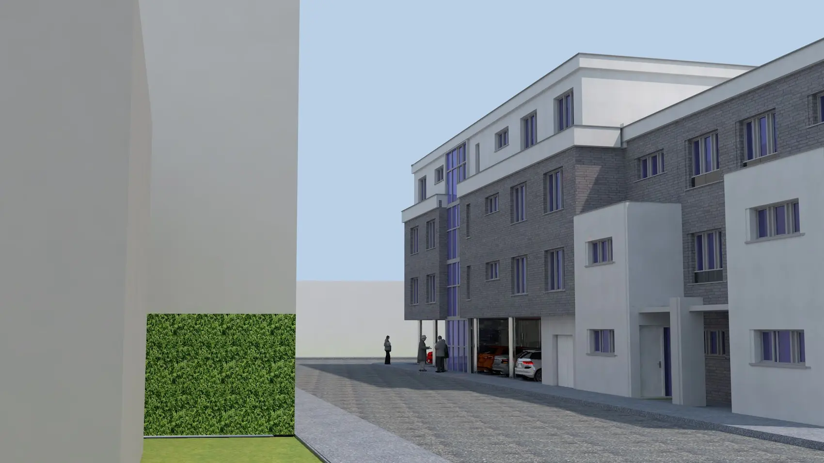 Bodestraße: Ansicht 2 (Visualisierung)