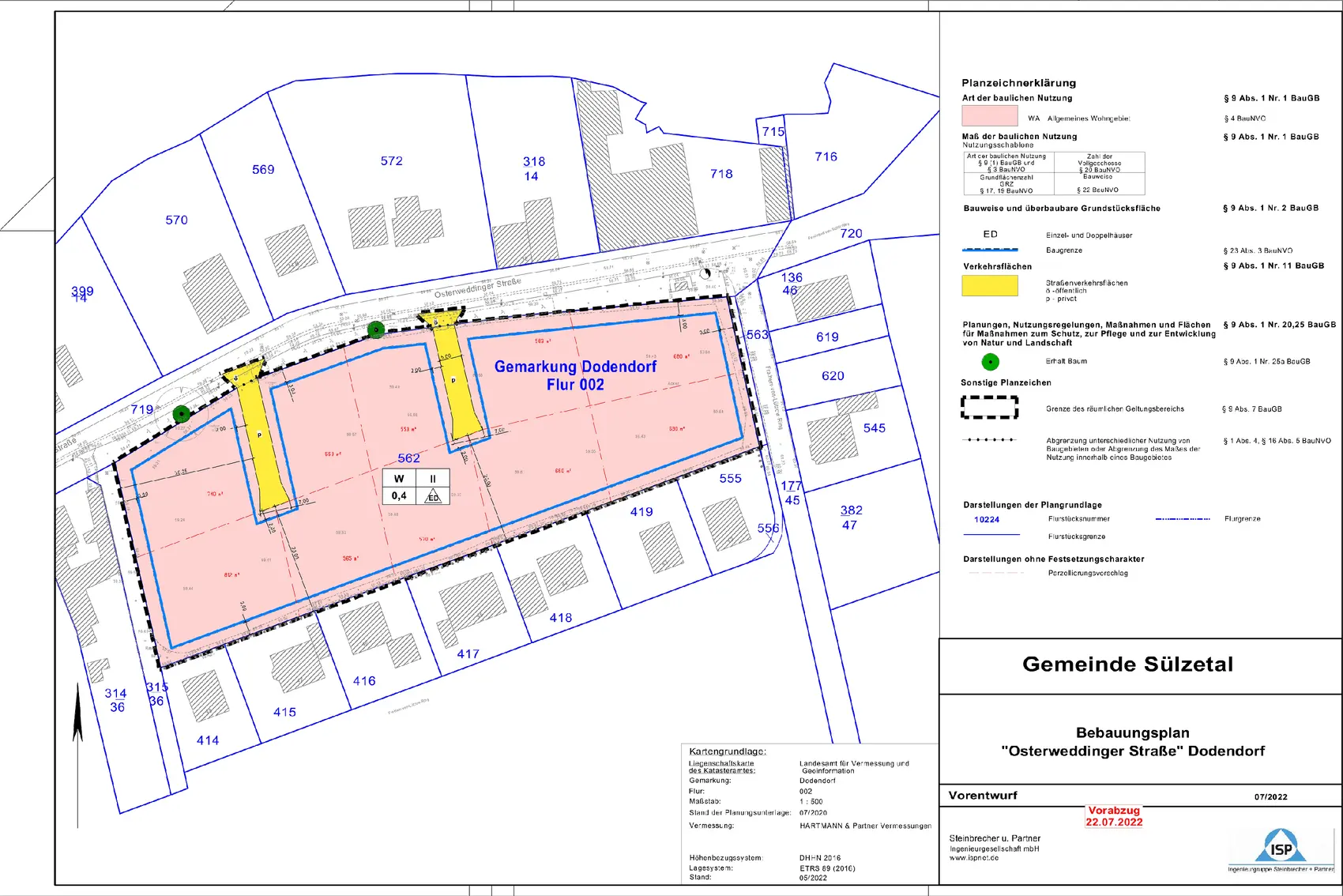 Osterweddinger Straße: Vorentwurf Bebauungsplan