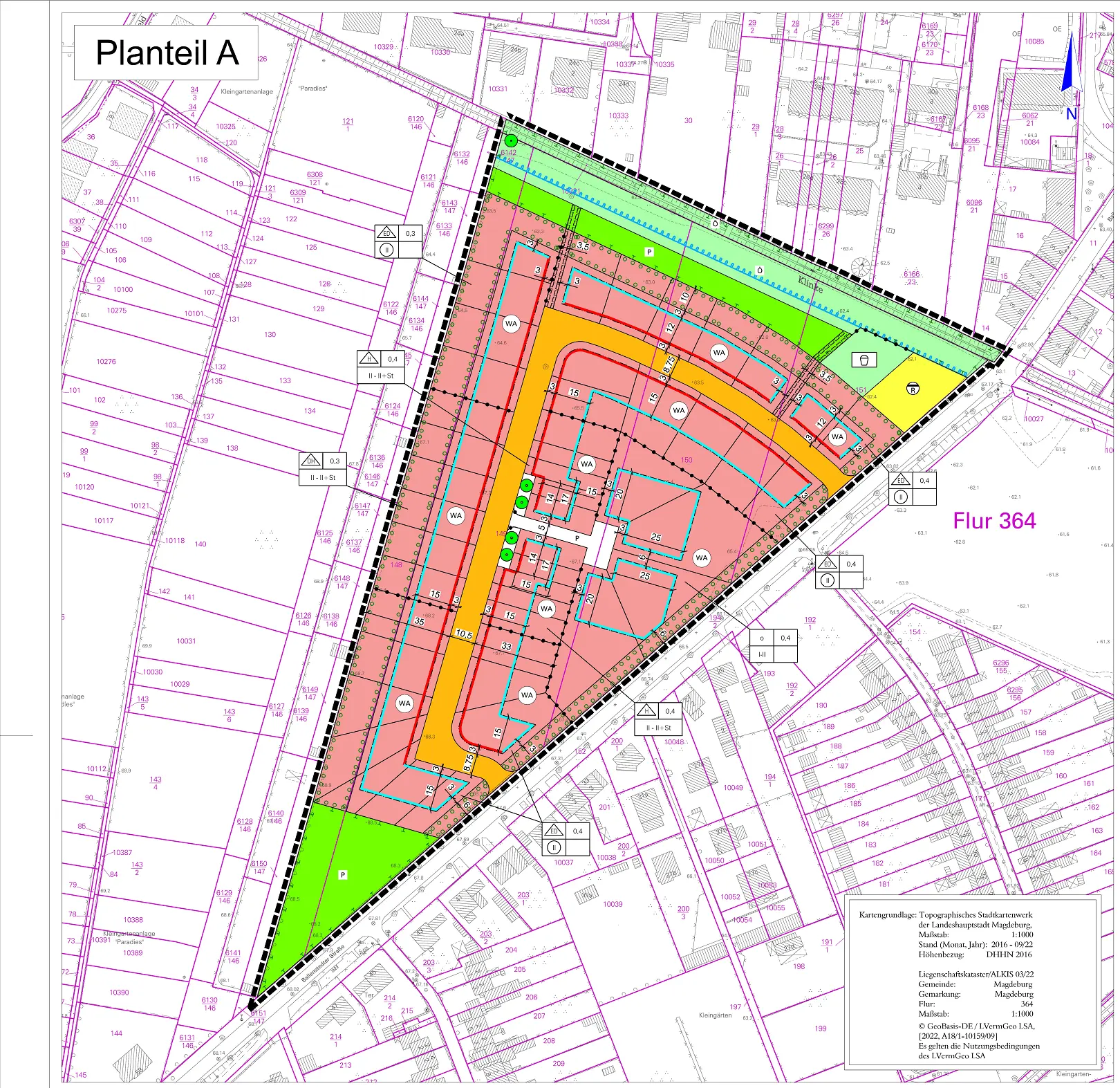 Ballenstedter Straße: Bebauungsplan