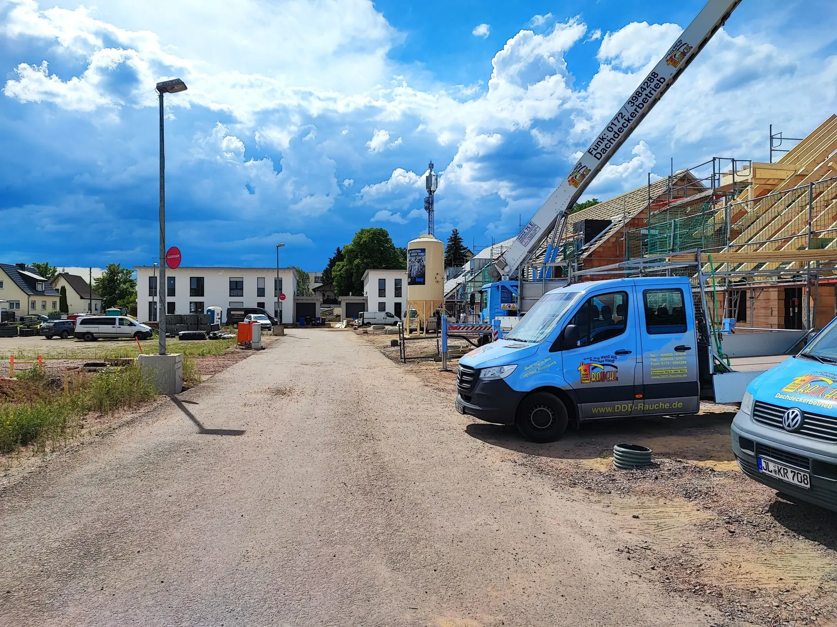 Berliner Chaussee: Baustelle (Foto)
